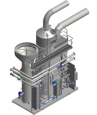 Heat pump connectible scrubber CSx HPC – Caligo Industria